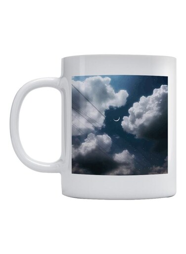 Cloud Printed Mug Blue/White
