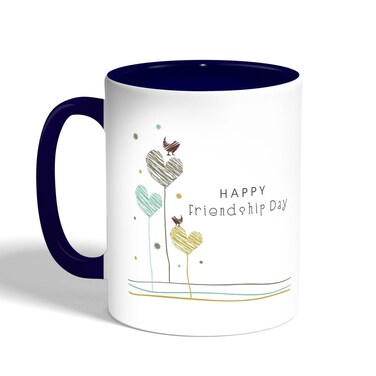 Happy Friendship Day Printed Coffee Mug, Blue 11 Ounce
