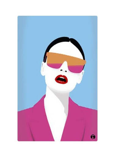 Printed Fridge Magnet Multicolour 8.5x0.4x5.5cm