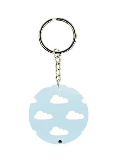 Clouds Printed Keychain