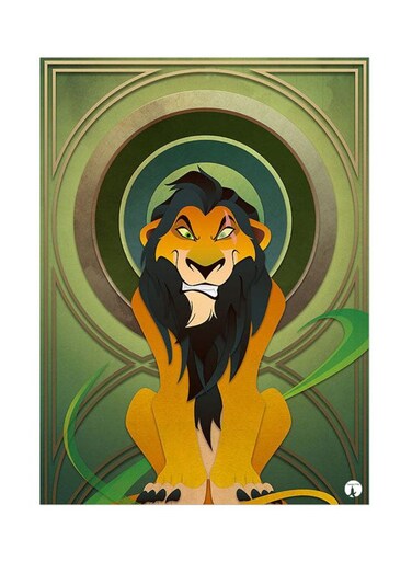 Metal Plate Of Disney Poster Multicolour