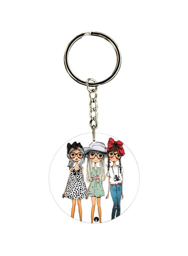 Girls Printed Keychain
