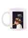 Girl Printed Coffee Mug White/Black/Green 11ounce