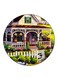 Vintage Art Printed Fridge Magnet Multicolour