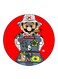 Video Game Super Mario Printed Fridge Magnet Multicolour