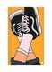 Printed Fridge Magnet Multicolour 8.5x0.4x5.5cm