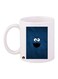 Cookie Monster Video Game Printed Coffee Mug White/Blue