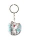 Cartoon Cat Themed Single Sided Keychain