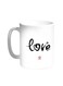Love Printed Coffee Mug White 11ounce