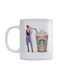Ceramic Printed Mug White/Blue/Grey
