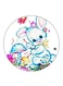 Rabbit Printed Fridge Magnet Multicolour
