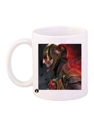 Printed Coffee Mug White/Grey/Red