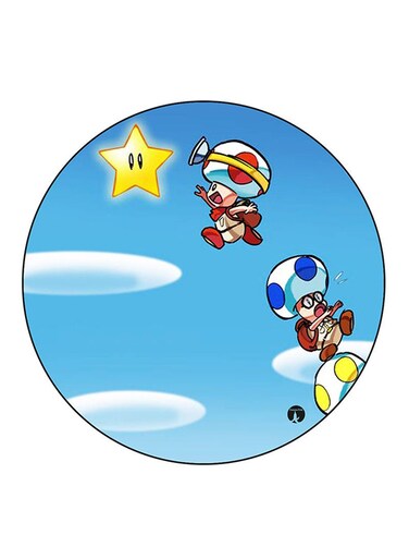 Video Game Super Mario Printed Fridge Magnet Multicolour