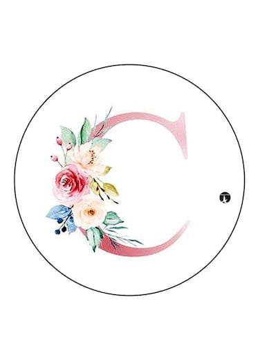 Letter C Printed Fridge Magnet Multicolour
