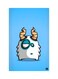 Printed Fridge Magnet Multicolour 8.5x0.4x5.5cm