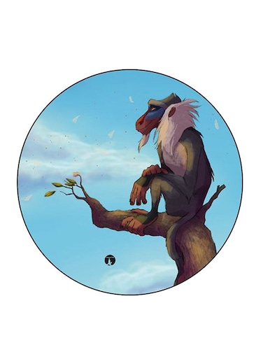 Cartoon Printed Fridge Magnet Multicolour 5.5 x 5.5cm