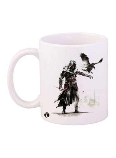 Assassin's Creed Printed Coffee Mug White/Black/Grey