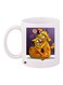 Cartoon Printed Coffee Mug White/Yellow/Purple 11ounce