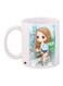 Cartoon Printed Coffee Mug White/Blue/Beige 11ounce