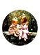 Vintage Art Printed Fridge Magnet Multicolour