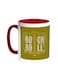 Rock And Roll Printed Coffee Mug Red White