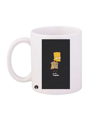 Simpson Printed Mug White/Black/Yellow Standard Size