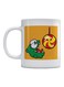 Cut The Rope Printed Ceramic Mug White/Orange/Green