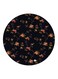 Floral Printed Fridge Magnet Black/Pink/Green 5.5cm