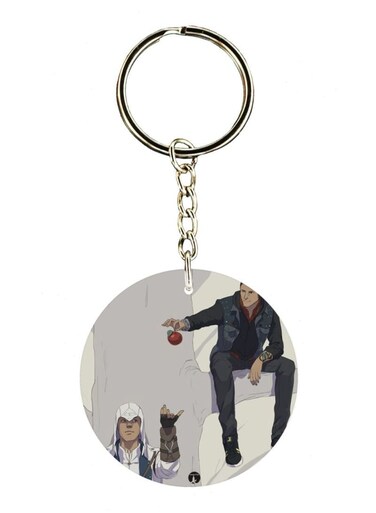 Assasins Creed Double Side Printed Keychain
