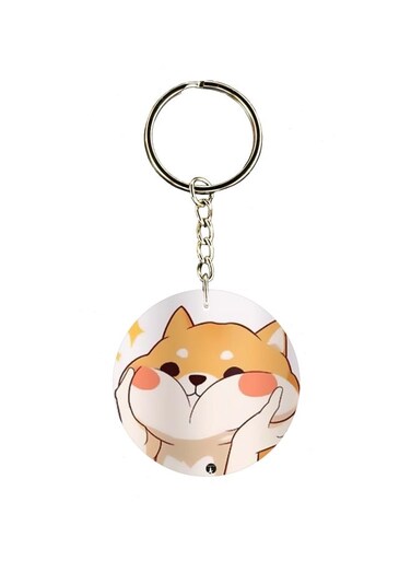 Cat Printed Keychain