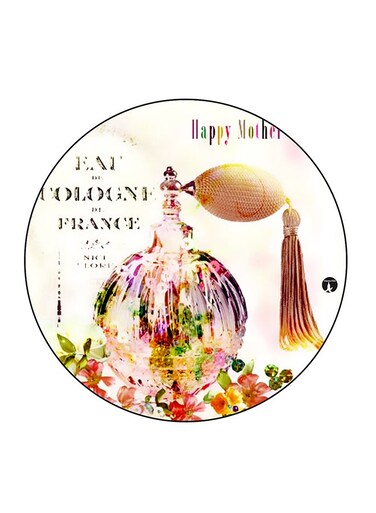 Flower Printed Fridge Magnet Multicolour 5.5 x 5.5cm