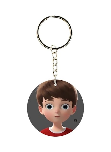 Cartoon Charecter Printed Key Chain