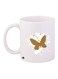 Ceramic Coffee Mug White/Brown