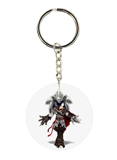 Double Sided Sonic Printed Keychain