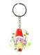 Meme Alsagherah Printed Keychain White/Red/Silver