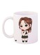 Anime Girl Printed Coffee Mug White/Brown/Grey