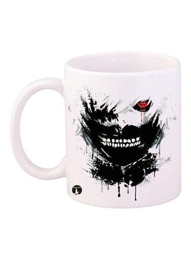 Anime Tokyo Ghoul Printed Coffee Mug White/Black/Red
