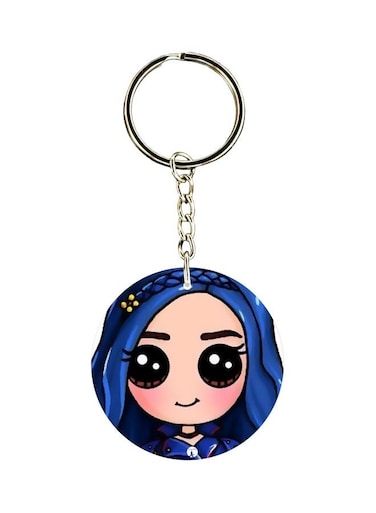 Cartoon Printed Single Sided Pocket Keychain
