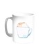 Cup Of Coffee In A Foam Printed Mug White 11ounce