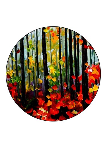 Nature Printed Fridge Magnet Multicolour
