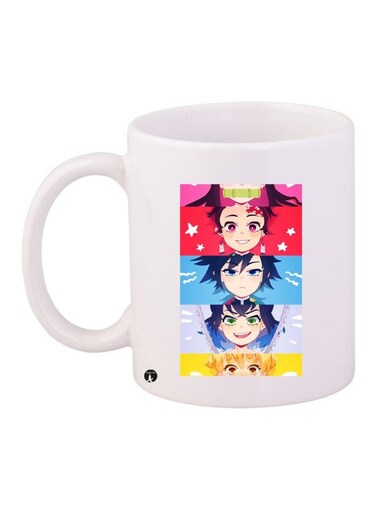 Anime Printed Coffee Mug White/Red/Blue