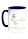 Happy Friendship Day Printed Coffee Mug White/Green/Dark Blue 325ml