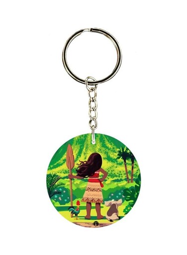 Moana Printed Double Sided Keychain