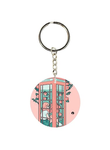 Cartoon Character Printed Keychain
