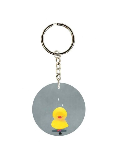 Cartoon Themed Single Sided Keychain