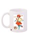 Cartoon Printed Coffee Mug White/Orange/Yellow 11ounce