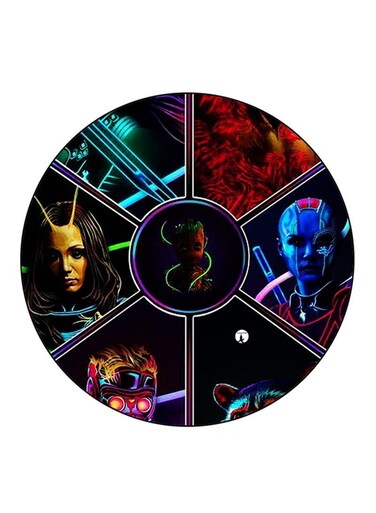 Guardians Of The Galaxy Printed Fridge Magnet Round Multicolour