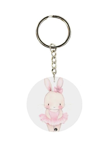 Cartoon Themed Single Sided Keychain