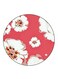 Flowers Printed Fridge Magnet Round Multicolour