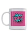 Zap Printed Mug White/Pink/Blue